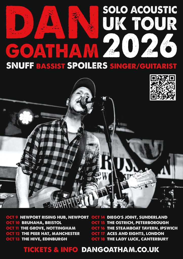 Dan Goatham acoustic tour 2026 poster