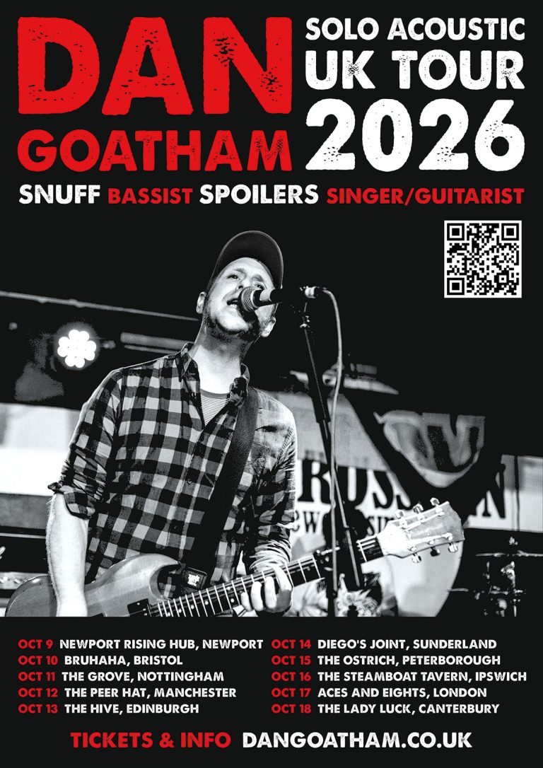 Dan Goatham acoustic tour 2026 poster